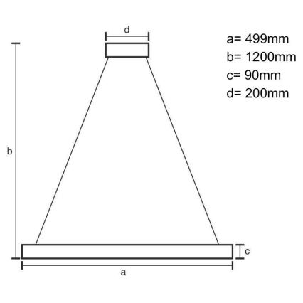 LED pendel dæmpbar LED/80W/230V 3000-6500K sort + fjernbetjening