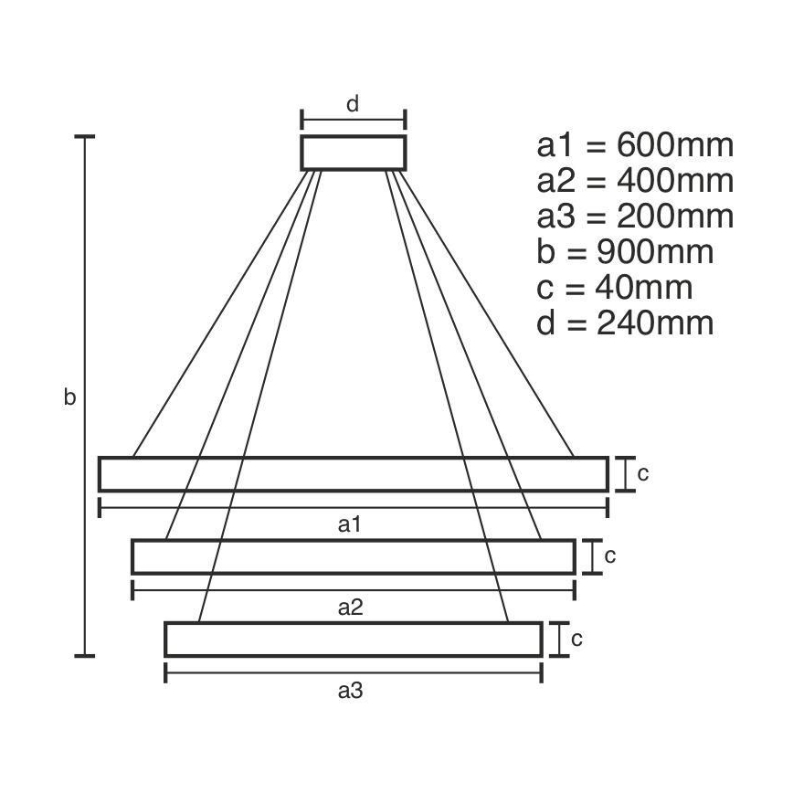 LED pendel dæmpbar LED/85W/230V 3000-6500K + fjernbetjening
