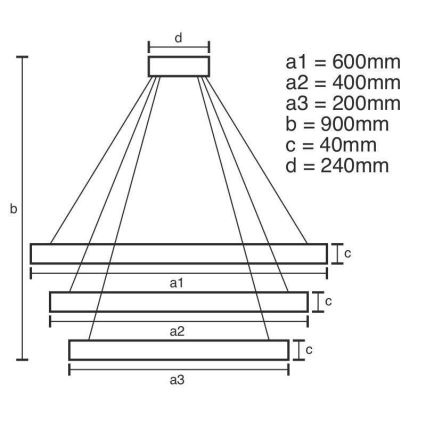 LED pendel dæmpbar LED/85W/230V 3000-6500K + fjernbetjening