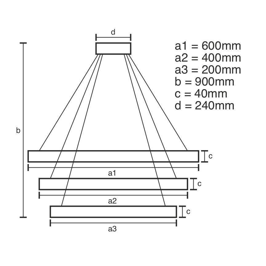 LED pendel dæmpbar LED/85W/230V 3000-6500K + fjernbetjening