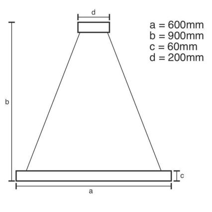 LED pendel dæmpbar LED/85W/230V 3000-6500K + fjernbetjening