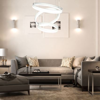 LED pendel dæmpbar LED/86W/230V 3000K hvid