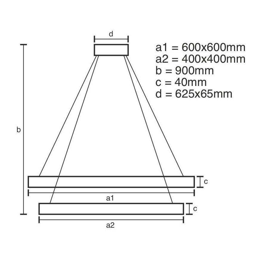 LED pendel dæmpbar LED/90W/230V 3000-6500K + fjernbetjening