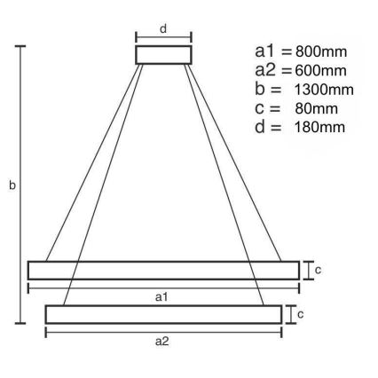 LED Krystalpendel dæmpbar LED/90W/230V 3000-6500K skinnende krom + fjernbetjening