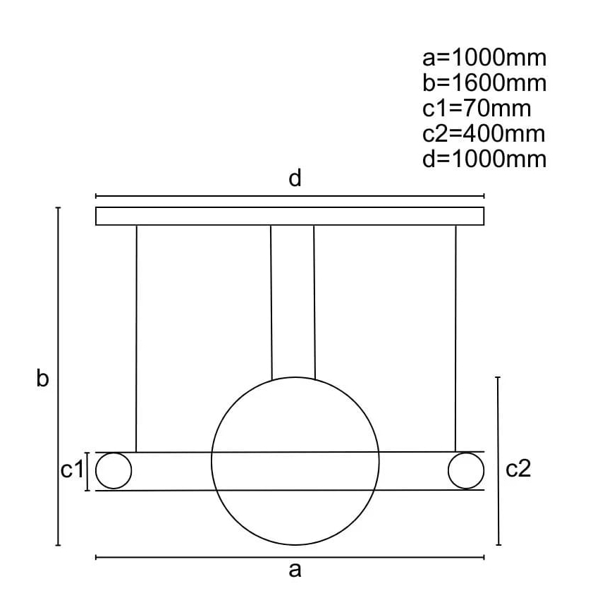 LED pendel dæmpbar LED/95W/230V 3000-6500K + fjernbetjening