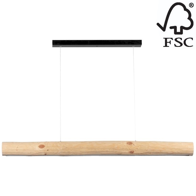 LED pendel dæmpbar LUCAS LED/33W/230V fyrretræ - FSC-certificeret