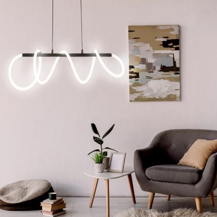 LED pendel EMMA LED/38W/230V sort