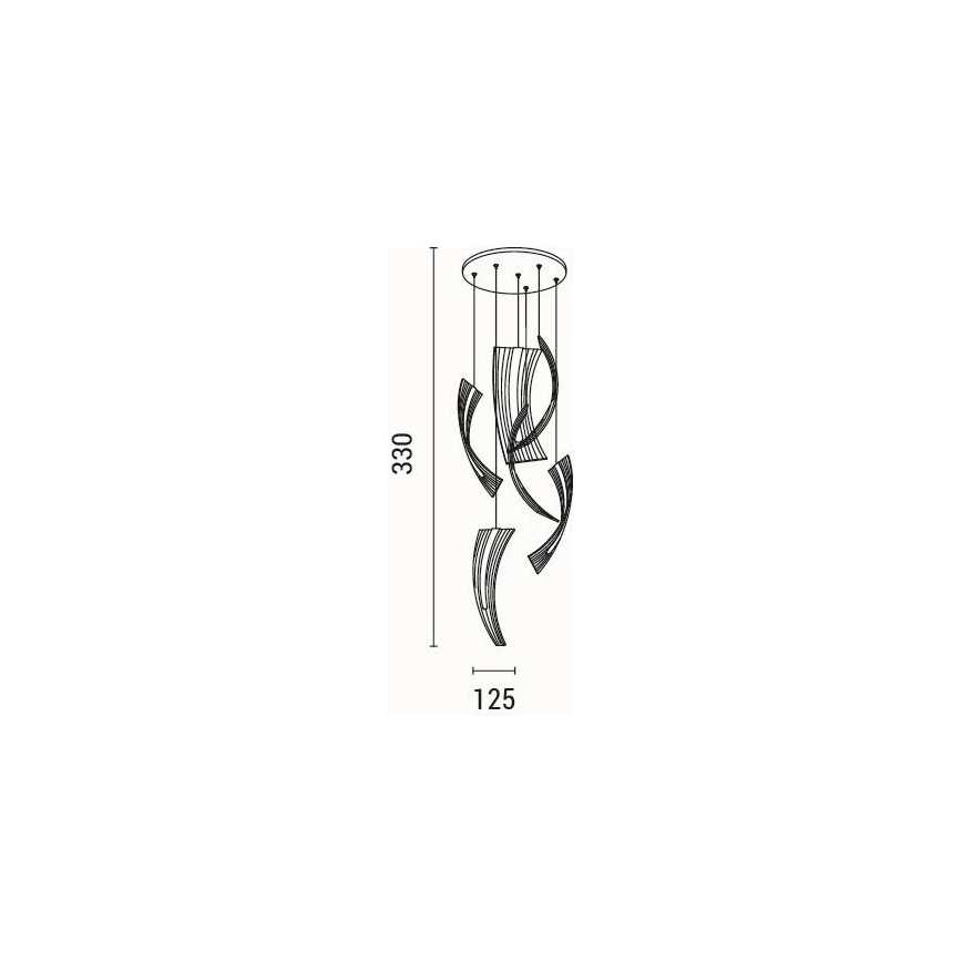 LED pendel FIRENZE 6xLED/10W/230V 3000K