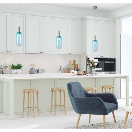 LED pendel FIUGGI LED/6W/230V blå