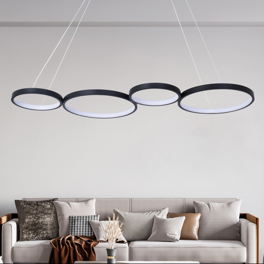 LED pendel FLAMENCO LED/42W/230V 4000K sort