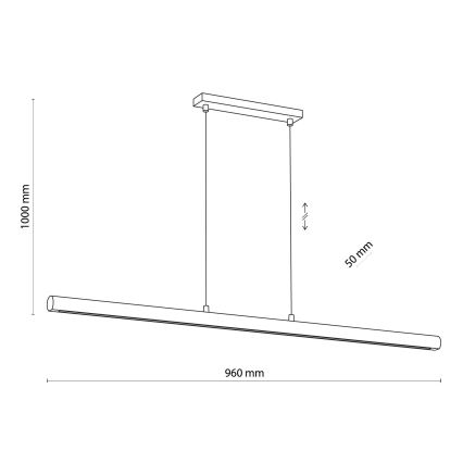 LED pendel GIACINTO LED/30W/230V