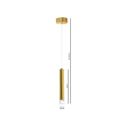LED pendel GOLDIE 1xLED/5W/230V gylden