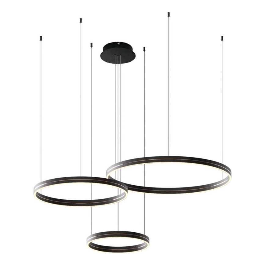LED pendel GRAVITY LED/108W/230V sort