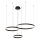 LED pendel GRAVITY LED/108W/230V sort