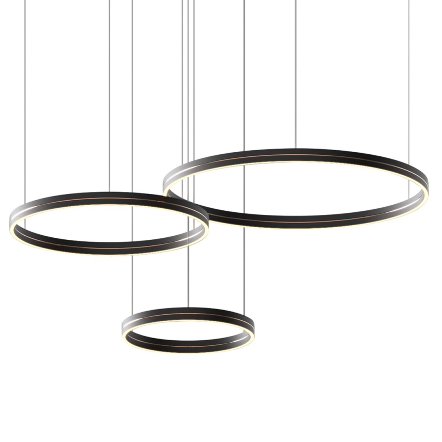 LED pendel GRAVITY LED/108W/230V sort