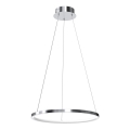 LED pendel HOOP LED/27W/230V diameter 50 cm 4000K skinnende krom