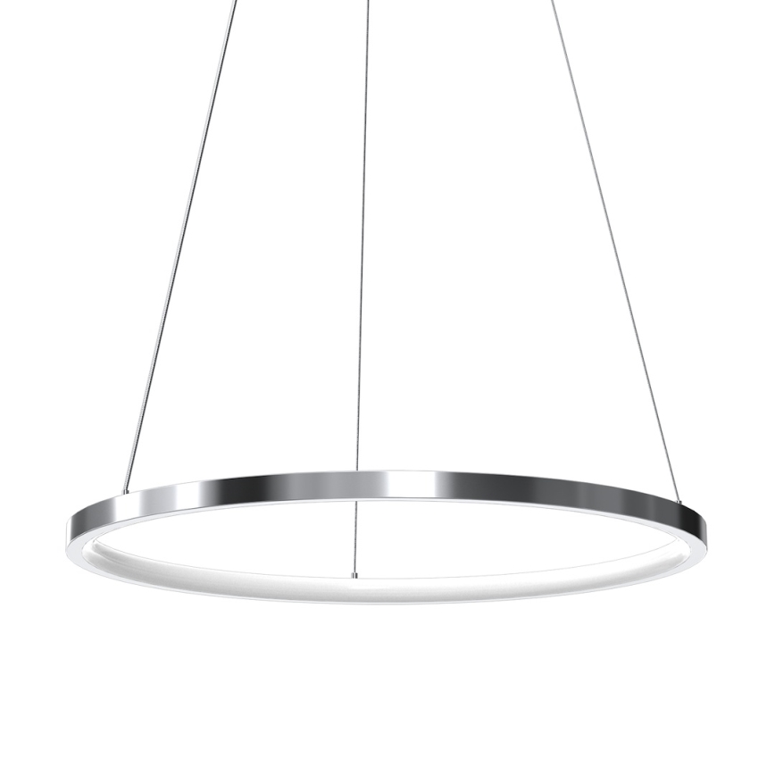 LED pendel HOOP LED/27W/230V diameter 50 cm 4000K skinnende krom