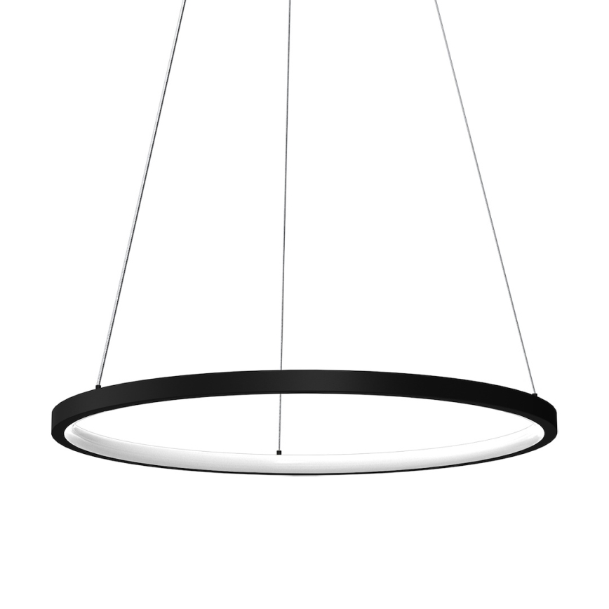 LED pendel HOOP LED/27W/230V diameter 50 cm 4000K sort