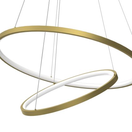 LED pendel HOOP LED/51W/230V diameter 60 cm 4000K guldfarvet