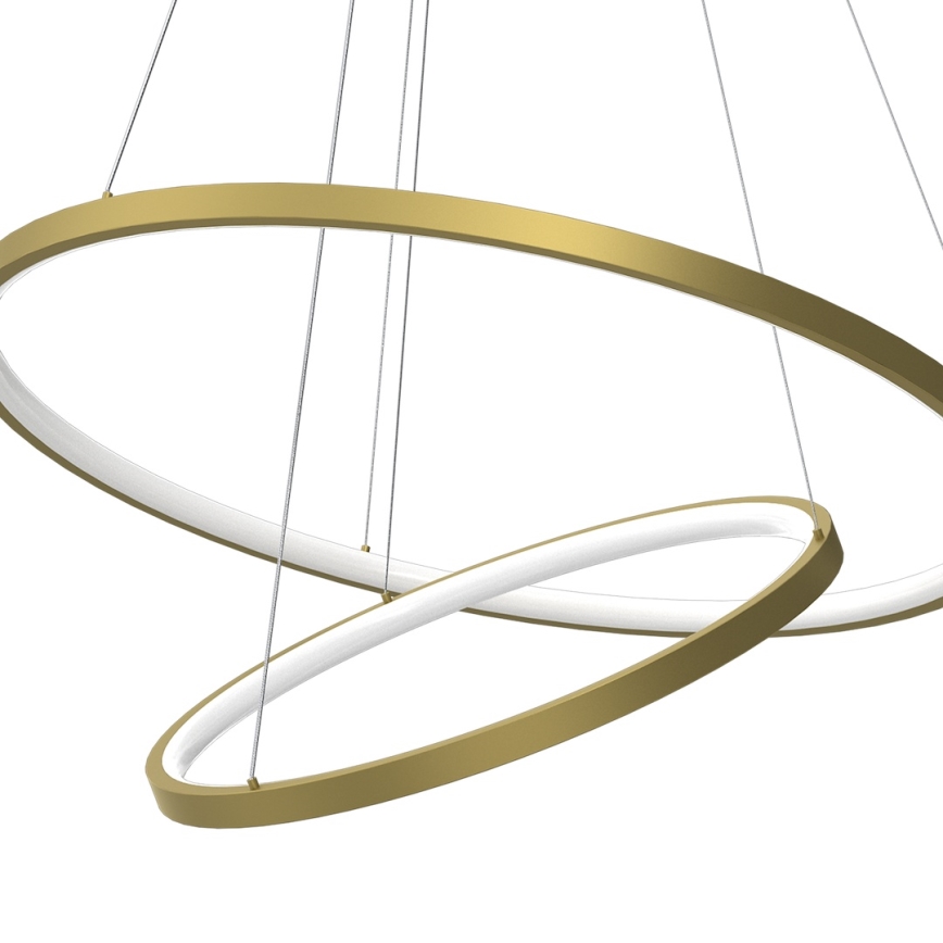 LED pendel HOOP LED/51W/230V diameter 60 cm 4000K guldfarvet