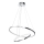 LED pendel HOOP LED/51W/230V diameter 60 cm 4000K skinnende krom