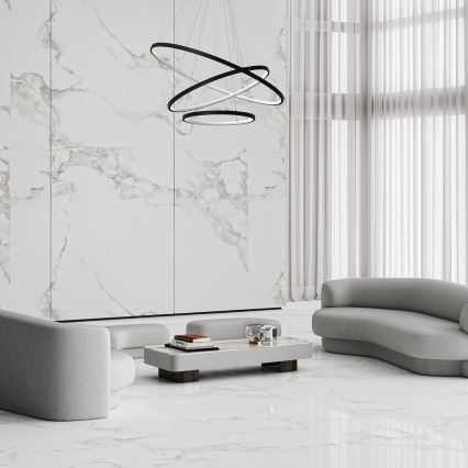 LED pendel HOOP LED/93W/230V diameter 60 cm 4000K sort