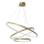 LED pendel HOOP LED/93W/230V diameter 80 cm 4000K guldfarvet