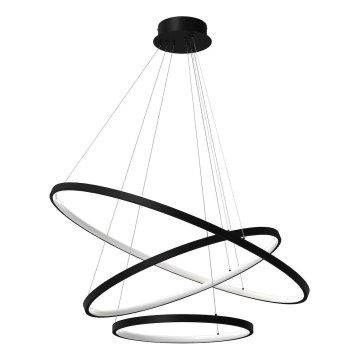 LED pendel HOOP LED/93W/230V diameter 80 cm 4000K sort