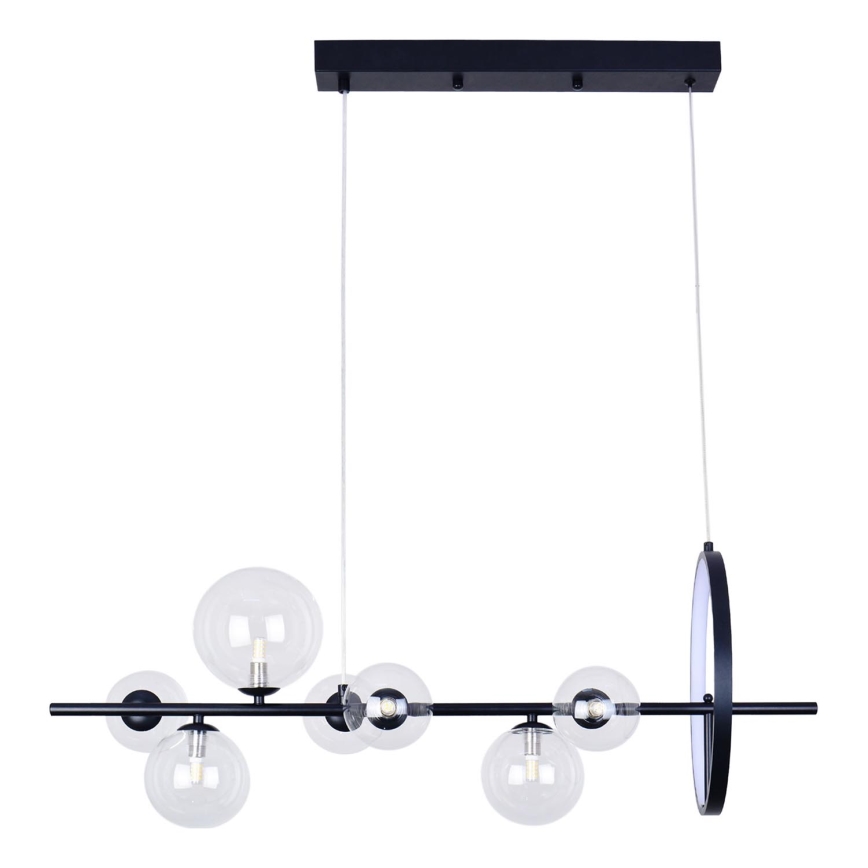 LED pendel HYBRID LED/15W/230V + 7xG9/6W 4000K sort