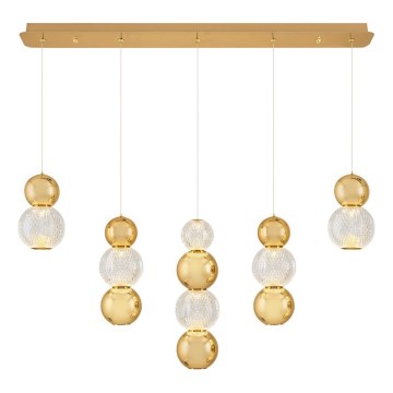 LED Pendel i guld CREMONA LED/27W/230V 3000K