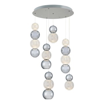 LED Pendel i mat krom CREMONA LED/34W/230V 3000K