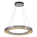 LED pendel JESI LED/85W/230V 3000K Ø 80 cm sølv