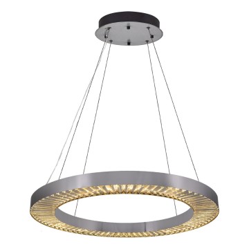 LED pendel JESI LED/85W/230V 3000K Ø 80 cm sølv