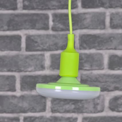 LED pendel KIKI 1xE27/10W/230V grøn