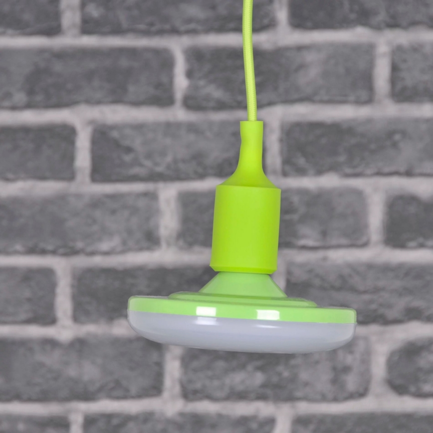 LED pendel KIKI 1xE27/10W/230V grøn