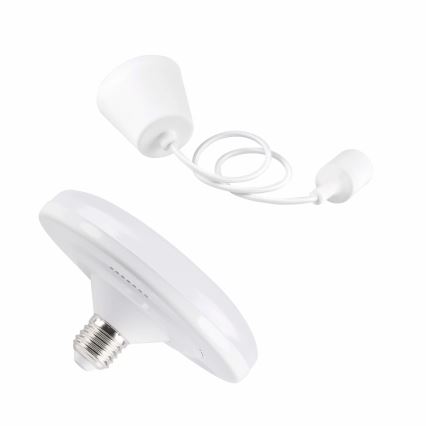 LED pendel KIKI 1xE27/10W/230V hvid