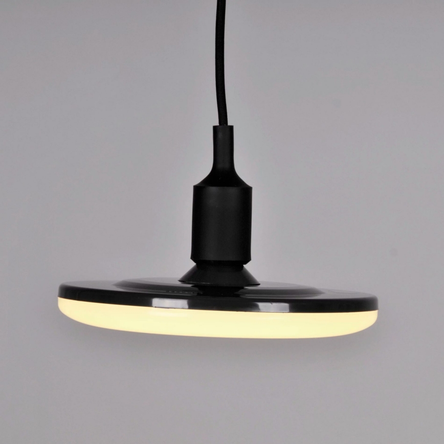 LED pendel KIKI 1xE27/15W/230V antik sort