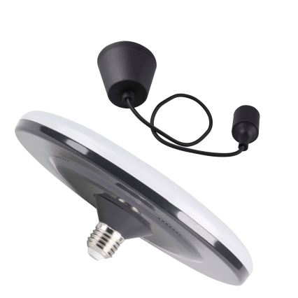 LED pendel KIKI 1xE27/15W/230V antik sort