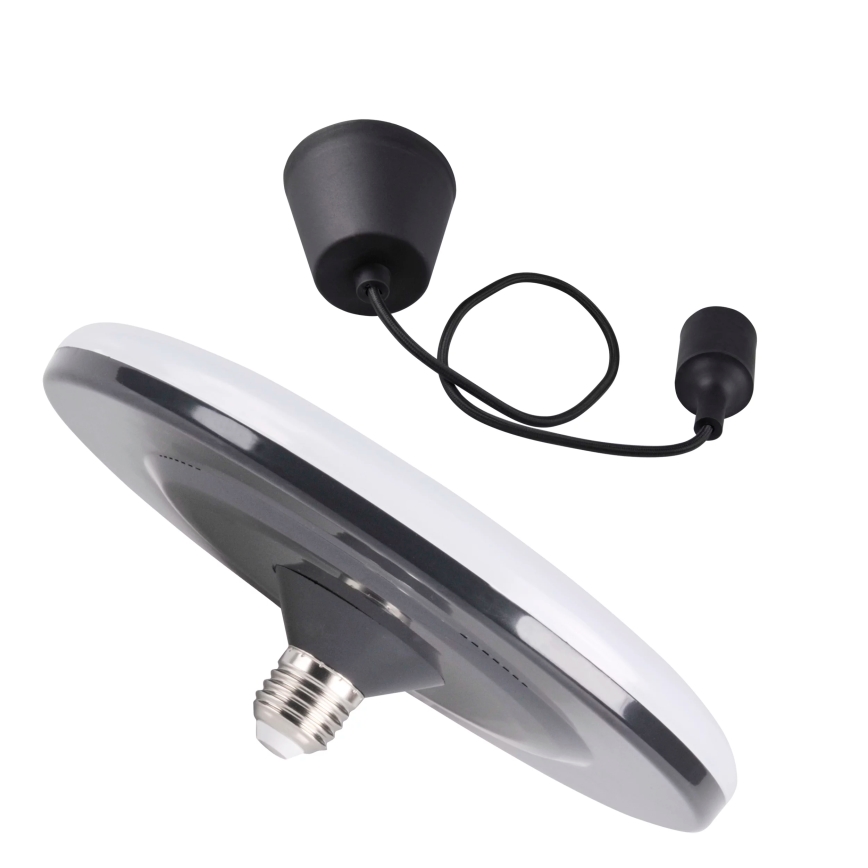 LED pendel KIKI 1xE27/15W/230V antik sort