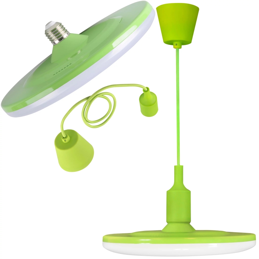 LED pendel KIKI 1xE27/15W/230V grøn