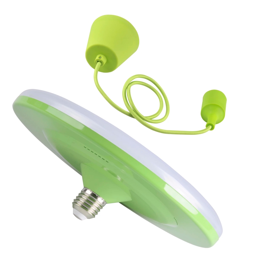 LED pendel KIKI 1xE27/15W/230V grøn