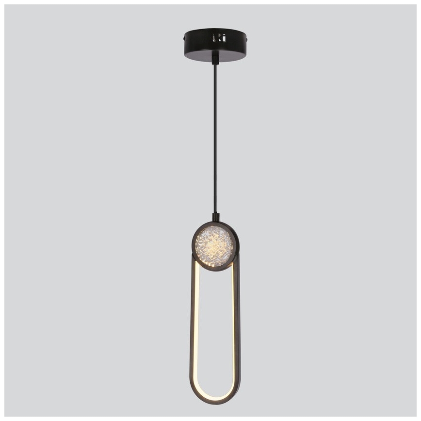 LED pendel LACRIMA LED/15W/230V 3000K sort