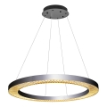 LED Pendel lampe JESI LED/90W/230V 3000K diameter 100 cm sølv