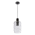 LED Pendel lampe RADON 1xE27/40W/230V klar