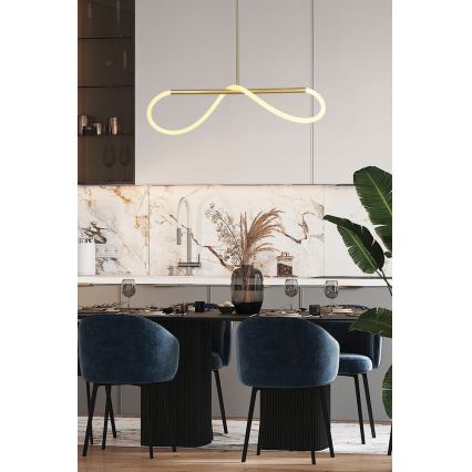 LED Pendel lampe SUPREME LED/18W/230V 80 cm guld