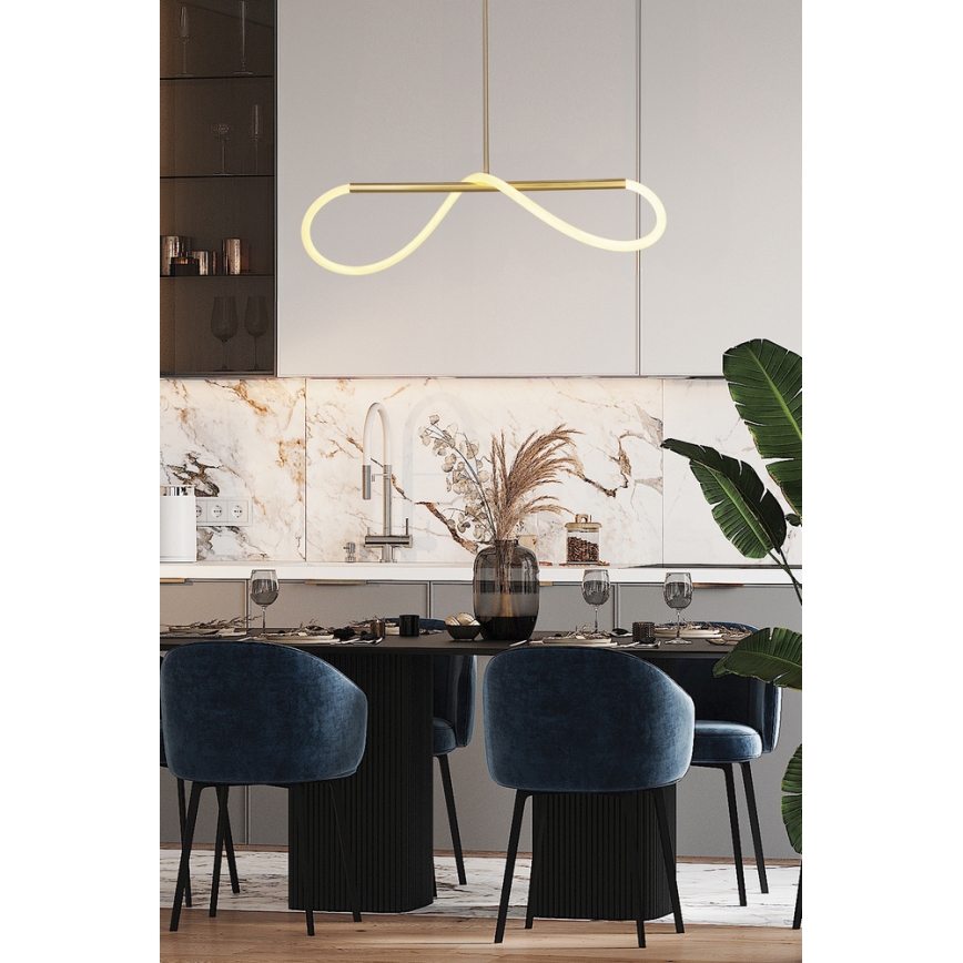 LED Pendel lampe SUPREME LED/18W/230V 80 cm guld