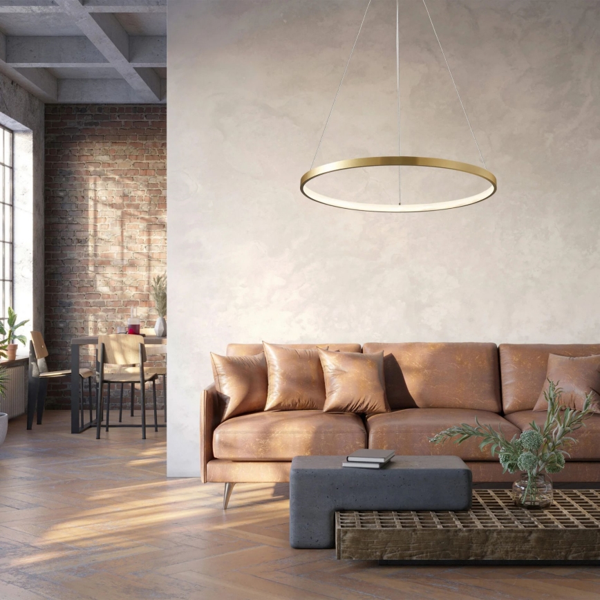 LED pendel LEA LED/20W/230V 4000K diameter 50 cm guldfarvet