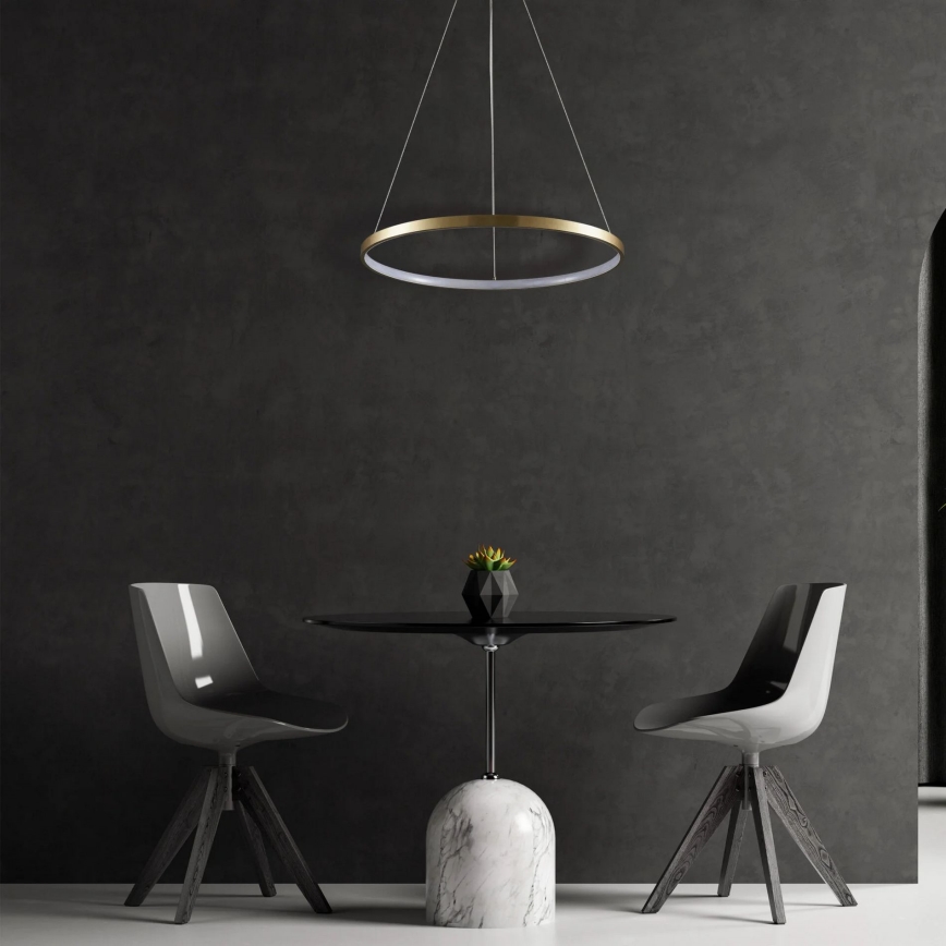 LED pendel LEA LED/20W/230V 4000K diameter 50 cm guldfarvet