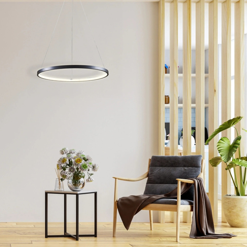 LED pendel LEA LED/20W/230V 4000K diameter 50 cm sort