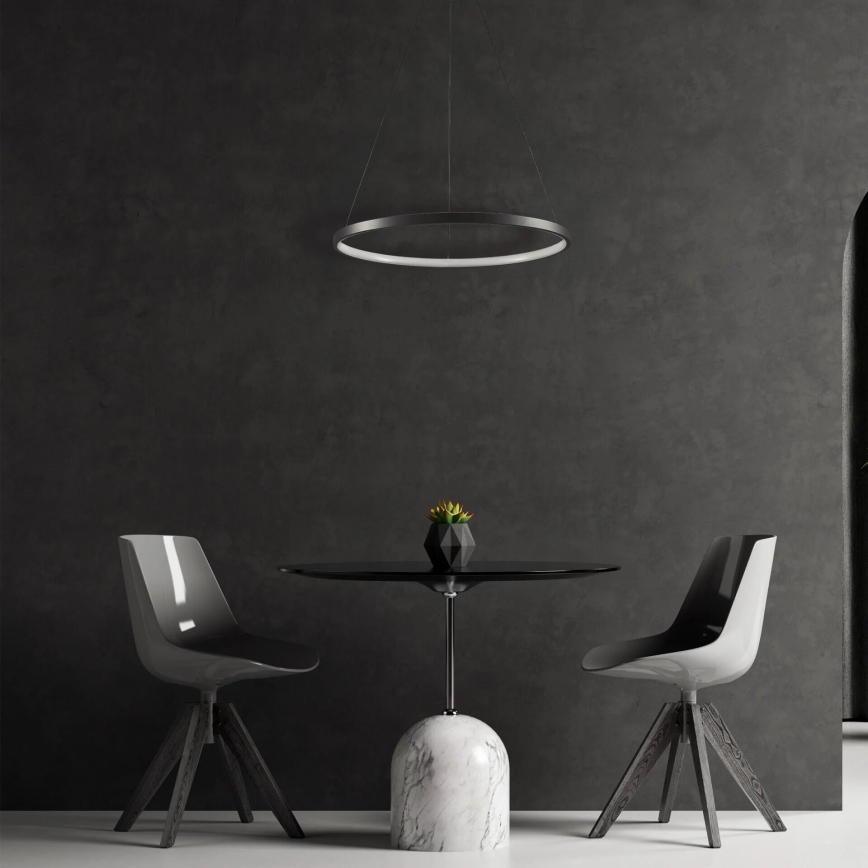 LED pendel LEA LED/20W/230V 4000K diameter 50 cm sort